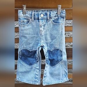 GAP Kids Light Blue Jeans with Navy Heart Accents